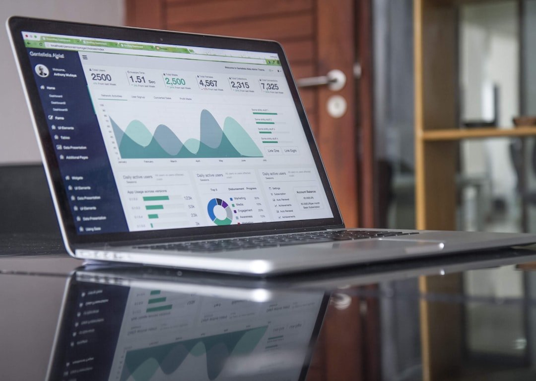 Home Statistics on a laptop